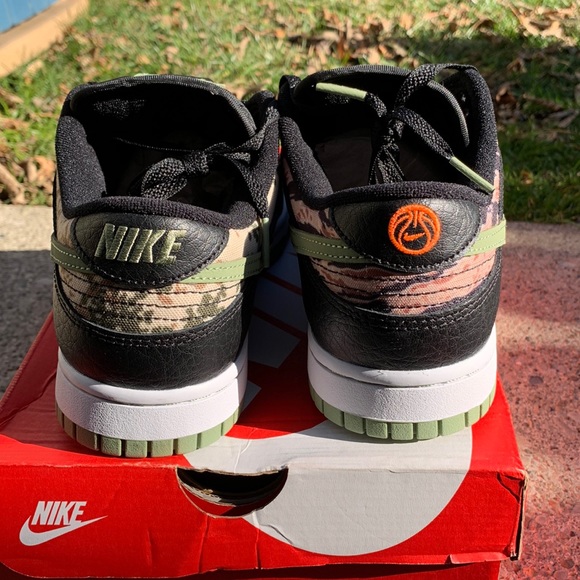 🪖 NEW Nike Dunk Low “Crazy Camo” SE Size 8 Men/ 9.5 Women - Picture 7 of 11